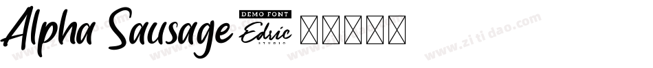 Alpha Sausage字体转换